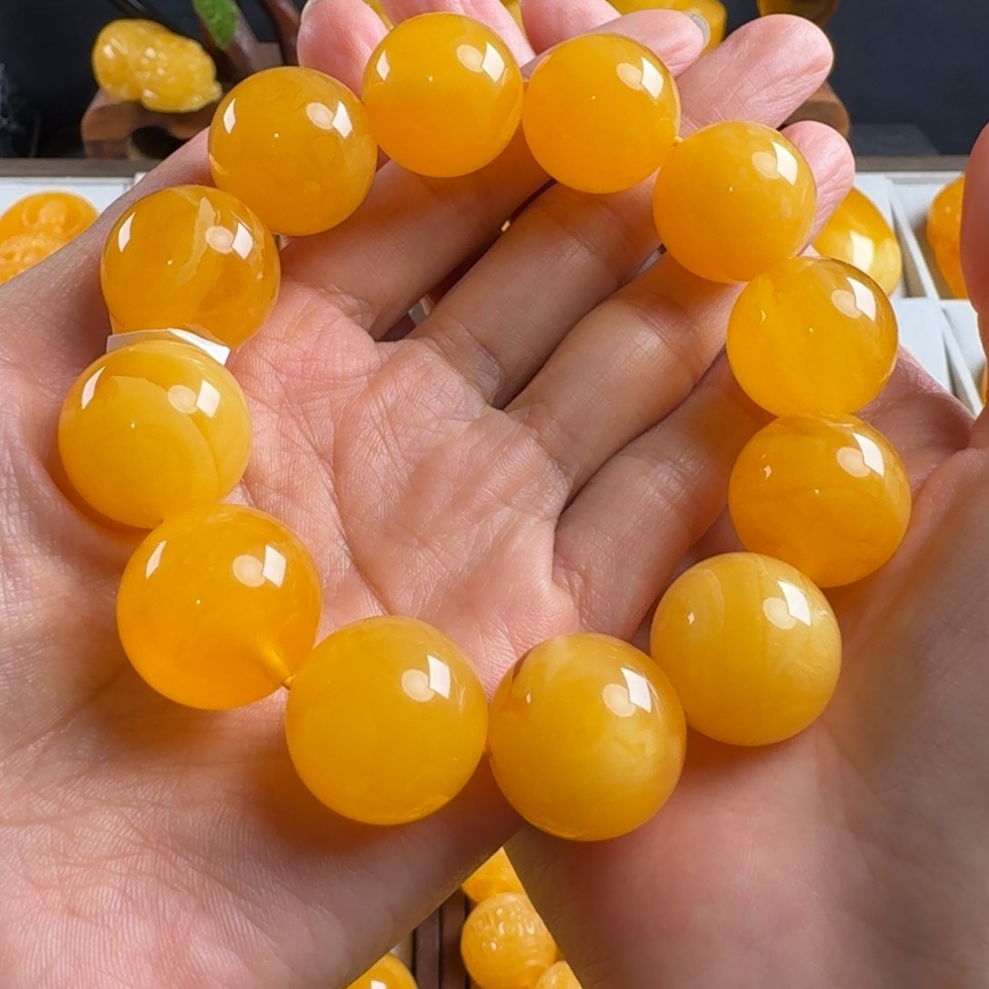 蜜蜡毛衣链未镶嵌丶