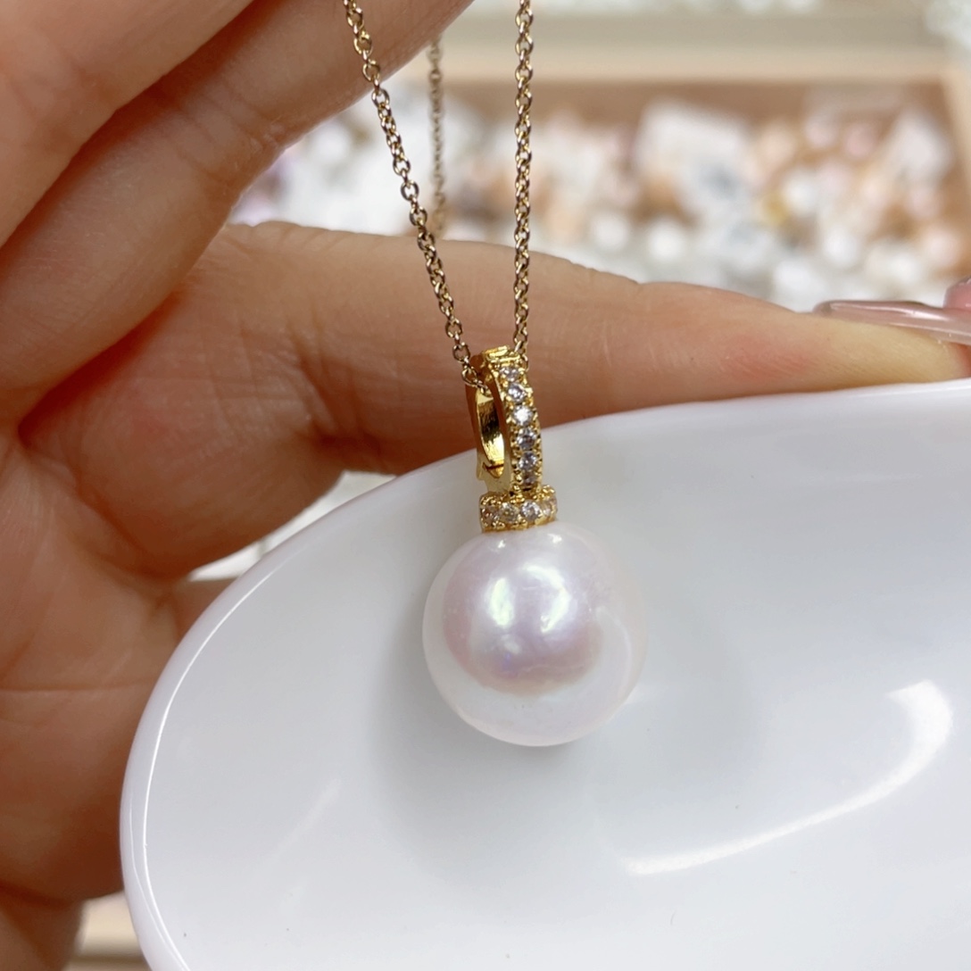 淡水珍珠未镶嵌吊坠(赠链)