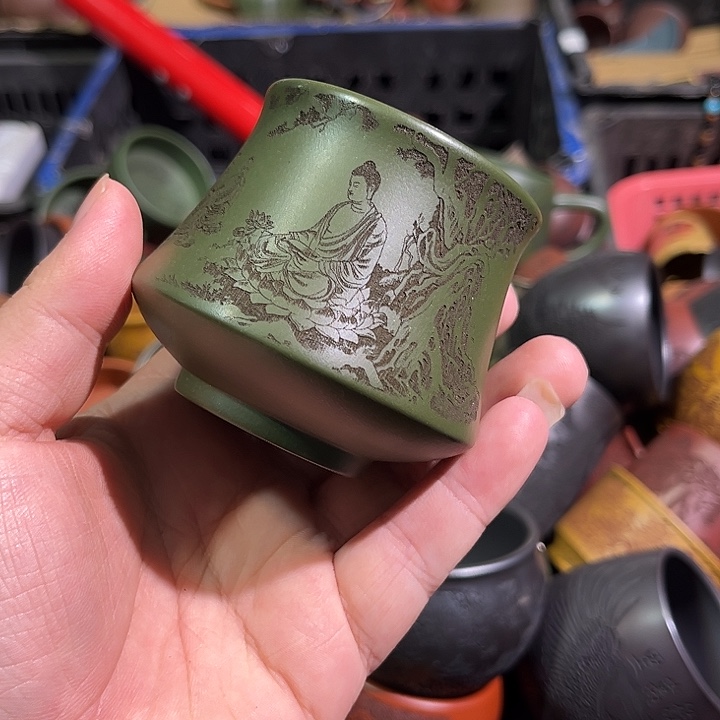 茶杯紫砂全手工紫砂主人杯