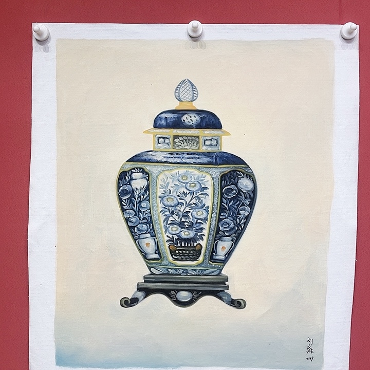 油画刘文桂老师油画作品朵