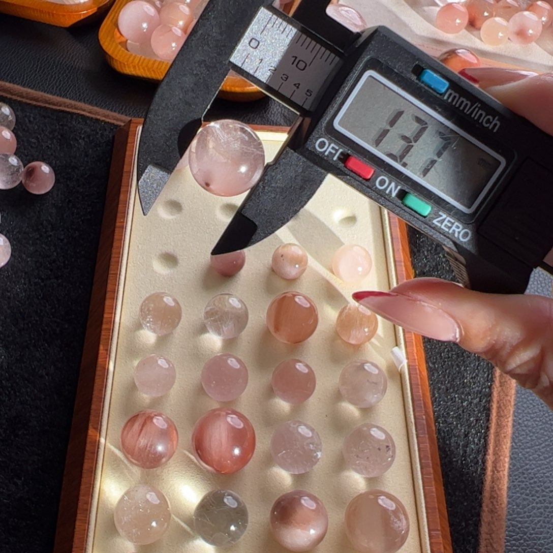 盛***年水晶手链未镶嵌13.7m定制通孔不退不换