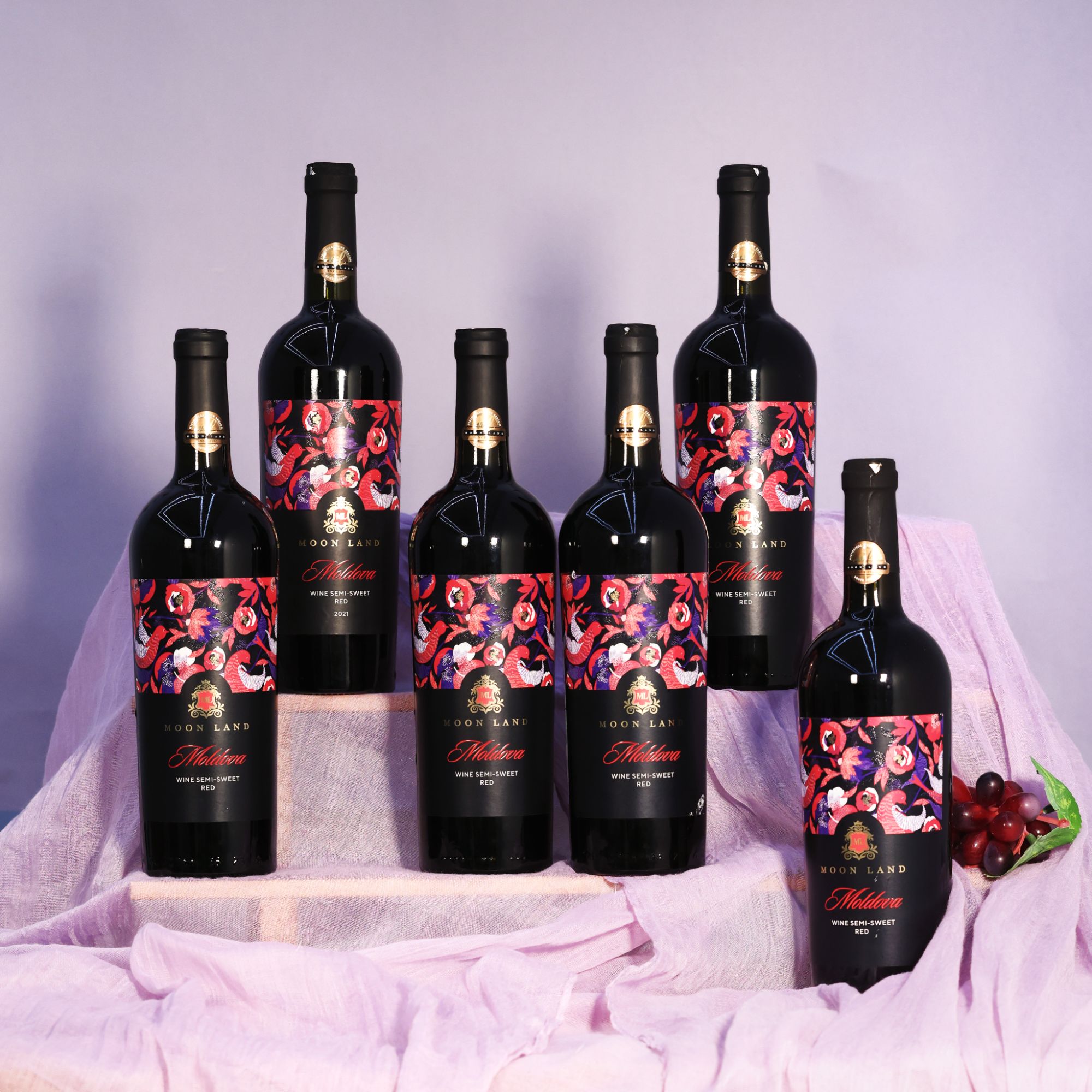 【 俄罗斯进口】木莱特火烈鸟半甜葡萄酒12.5度750ml*6