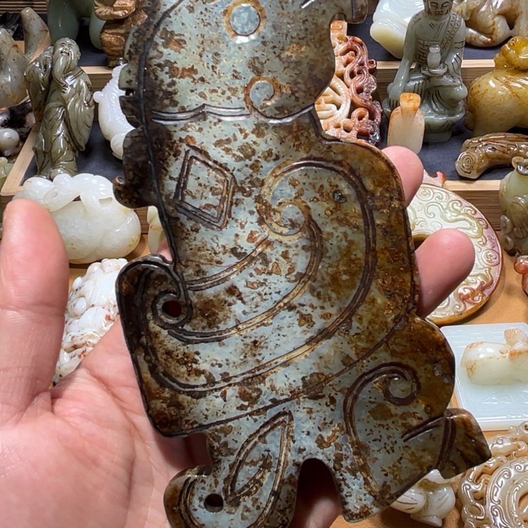 和田玉把件未镶嵌童****g拍3发1