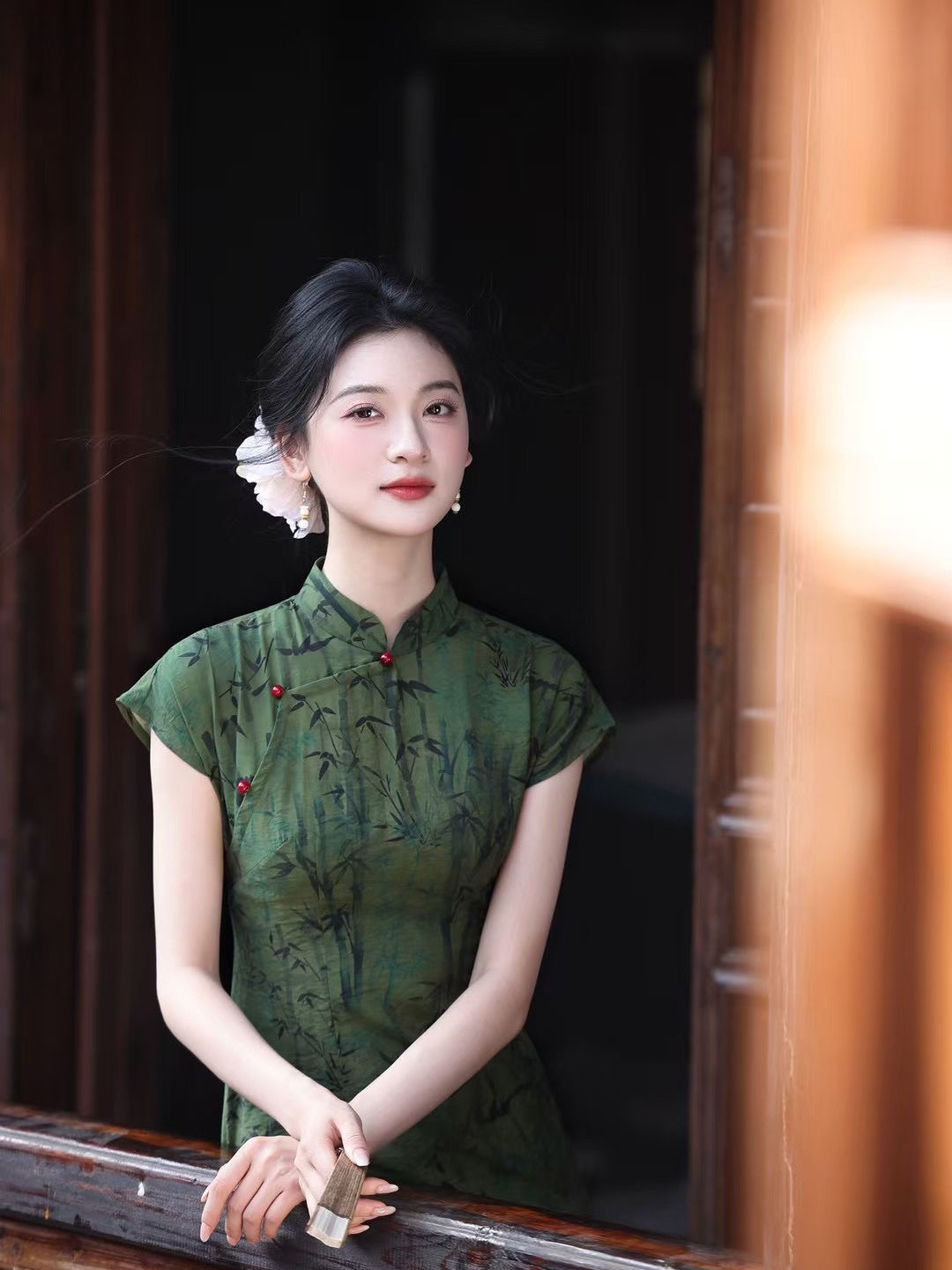 【节节高升】2025夏季新款新中式旗袍丹青复古改良气质短袖连衣裙