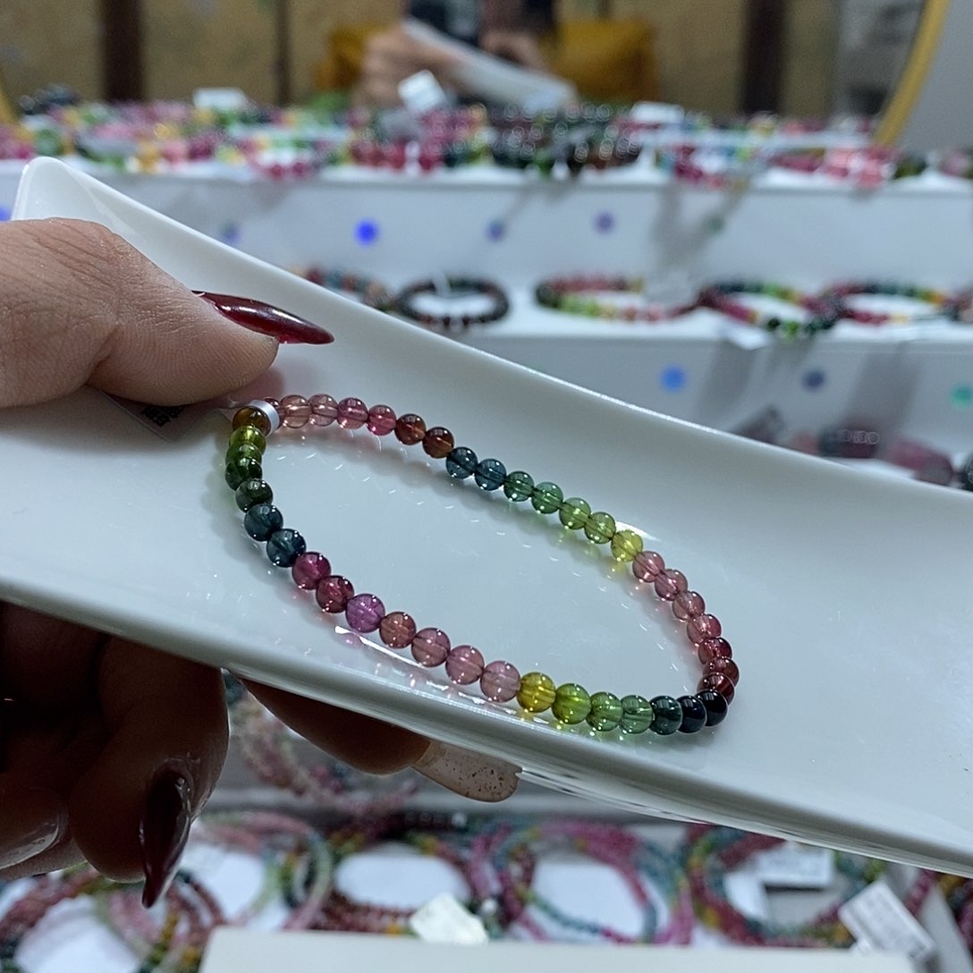 碧玺手链未镶嵌果*儿多样性发一条