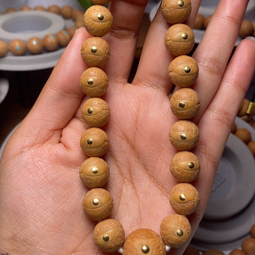 凤眼菩提吊坠手串