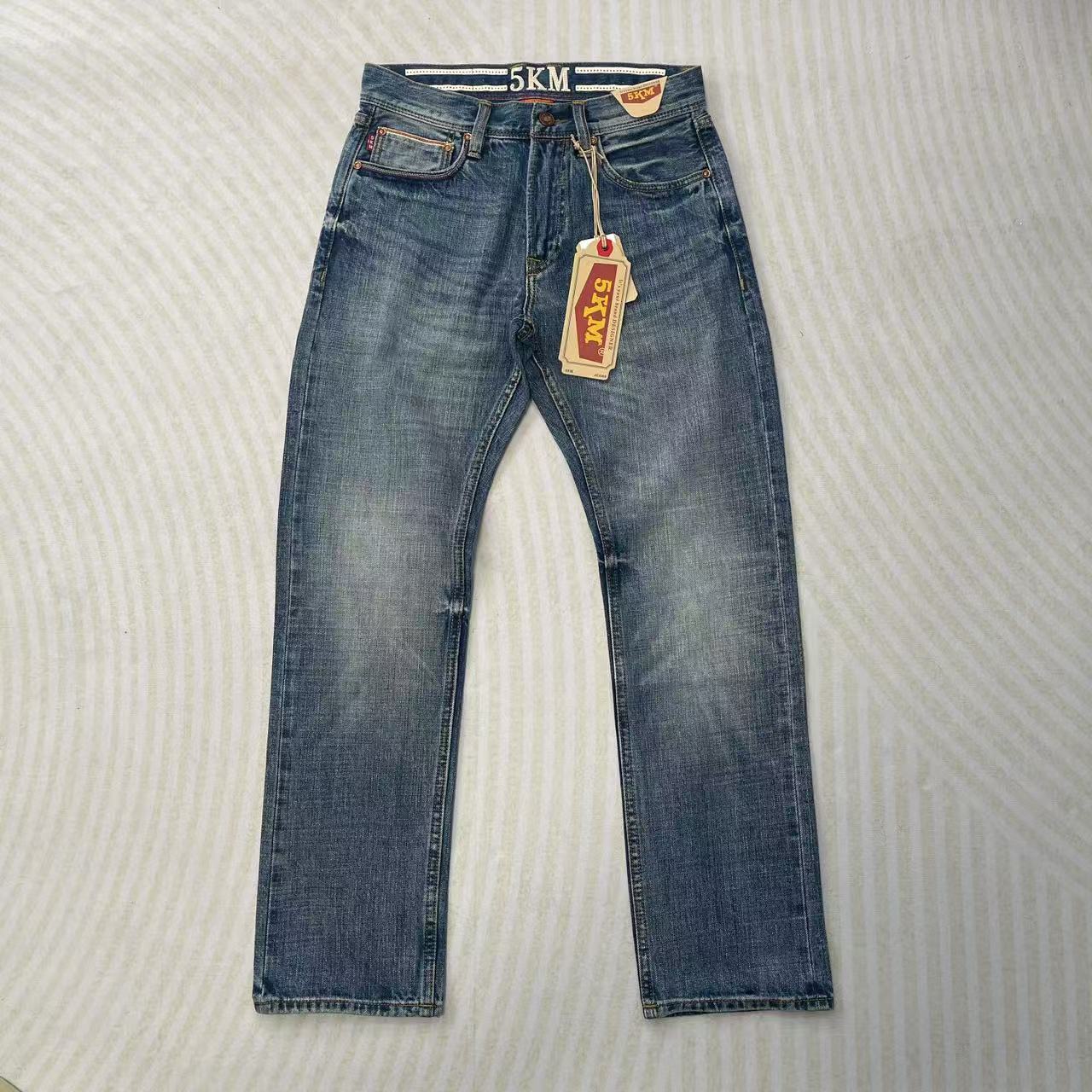 2025春夏款轻磅12盎司赤耳丹宁怀旧牛仔裤男高端潮流百搭501直筒