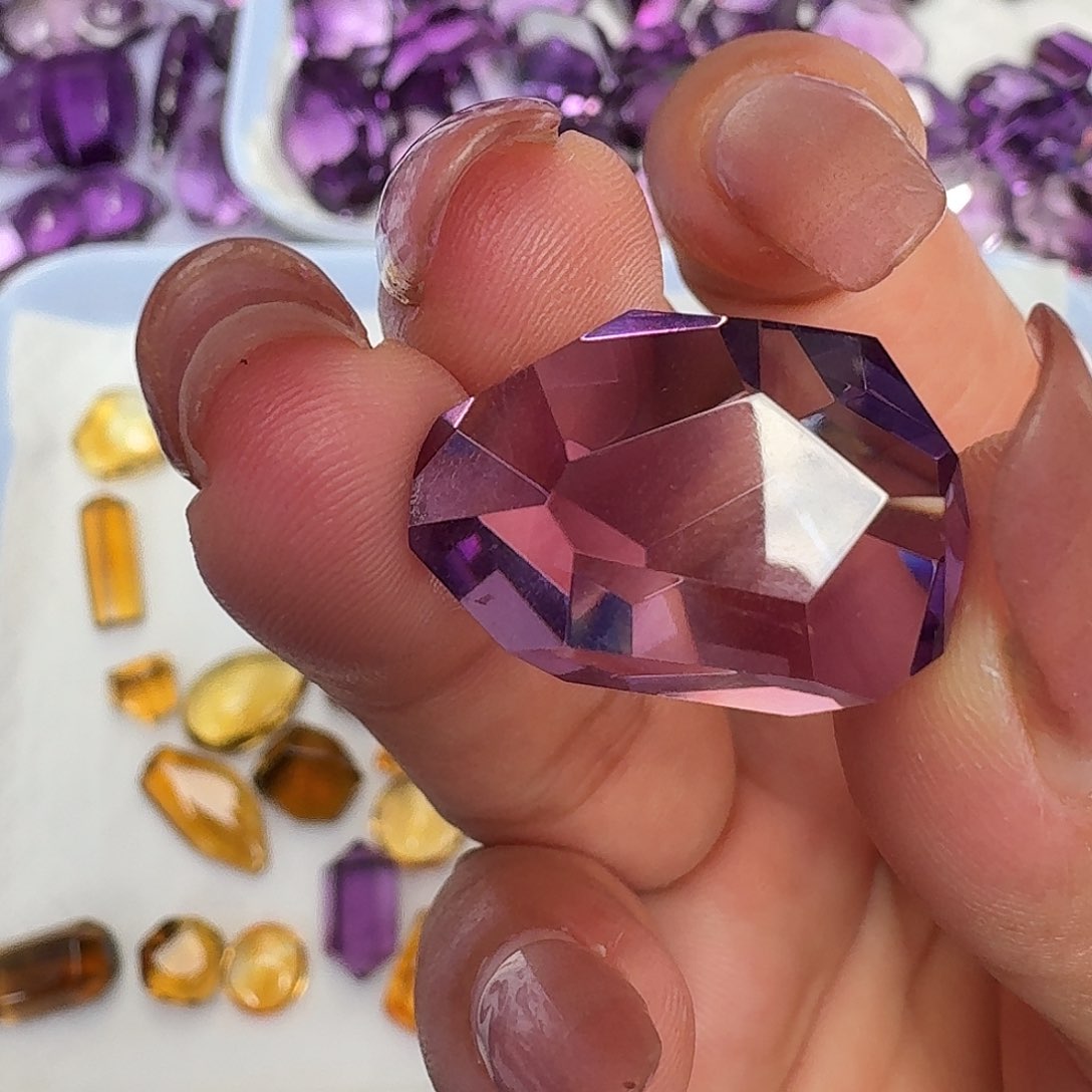 水晶珠宝半成品未镶嵌小*6