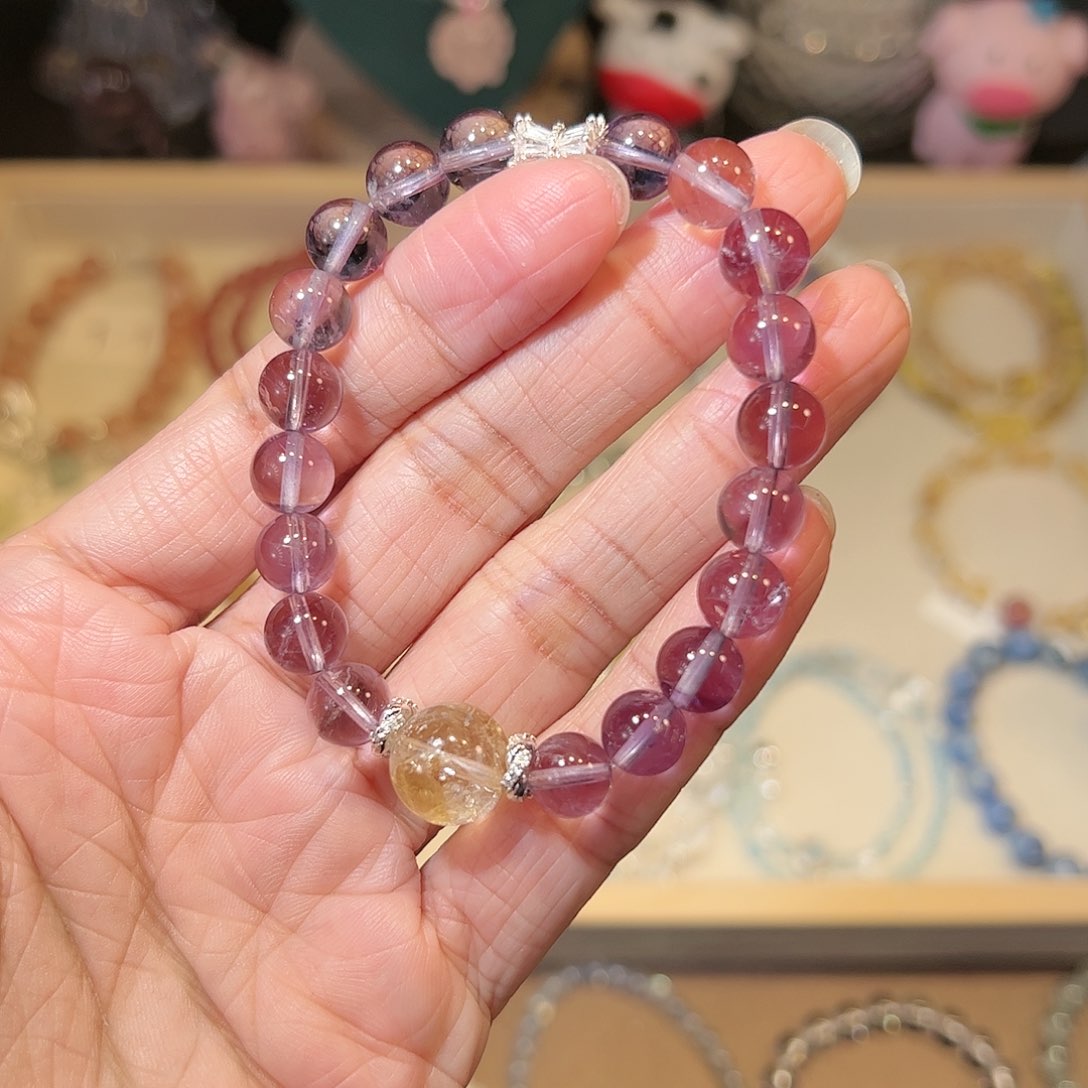 水晶手链未镶嵌紫