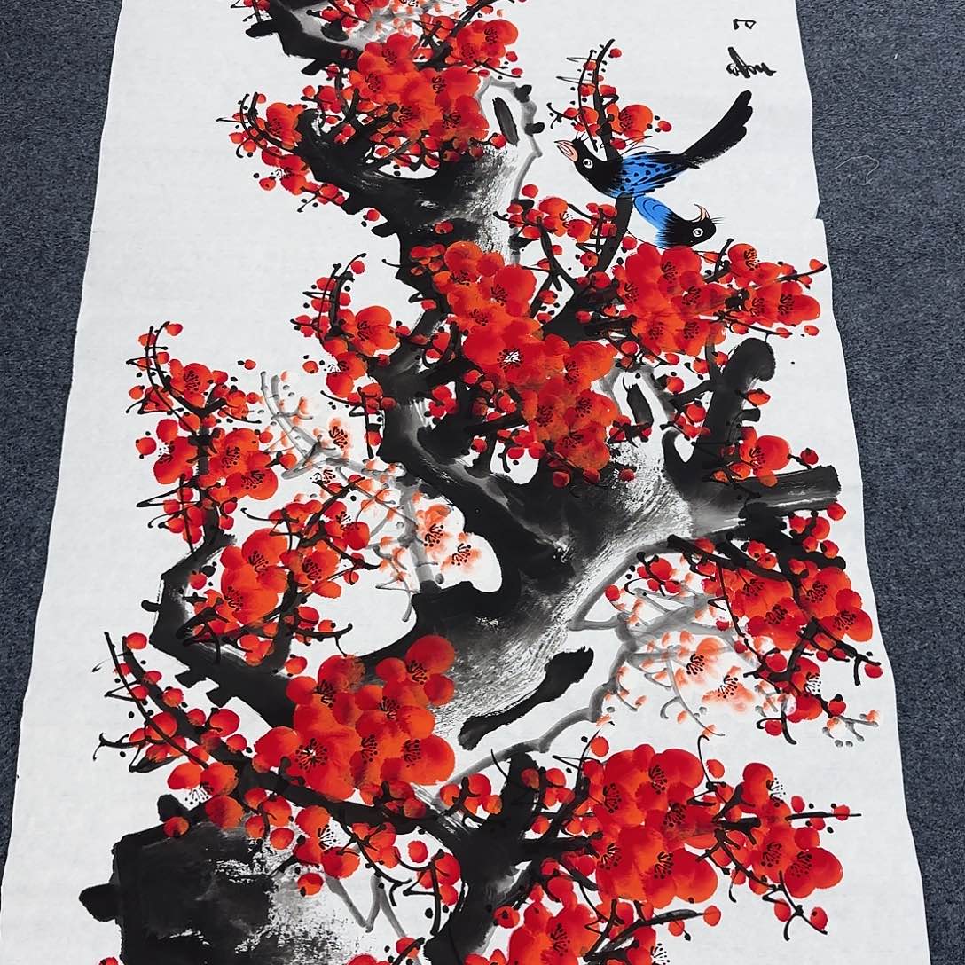 国画作品小姐姐放漏中