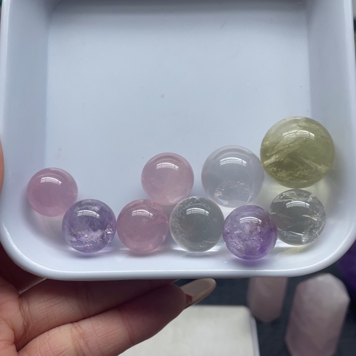 水晶17未镶嵌混六芒礼包球