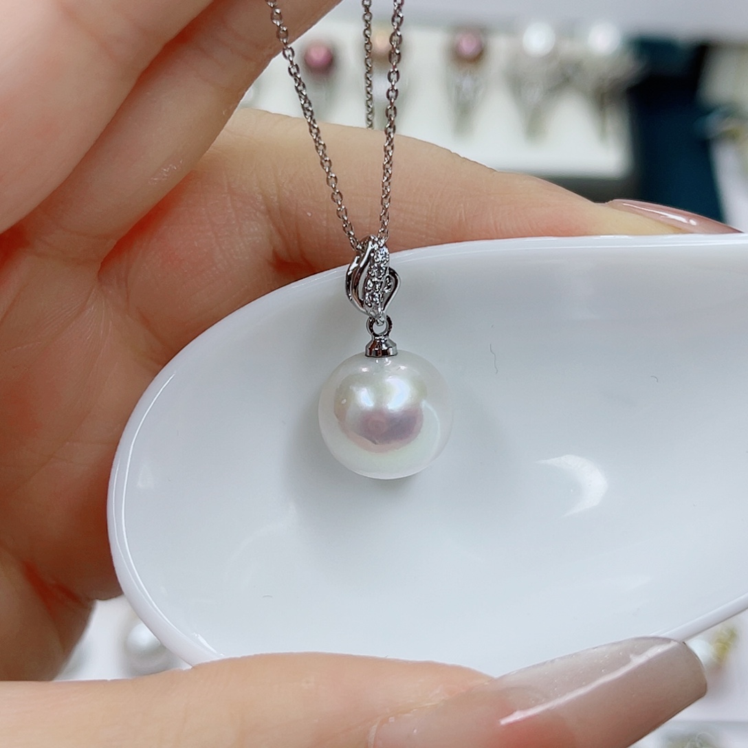 淡水珍珠合金吊坠(赠链)12