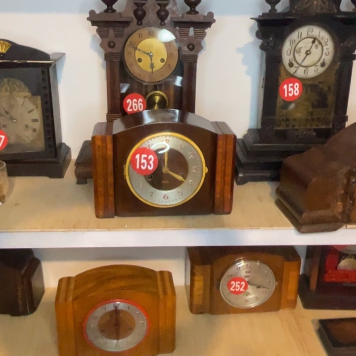 言***和民俗座钟上海三个五公私合营153