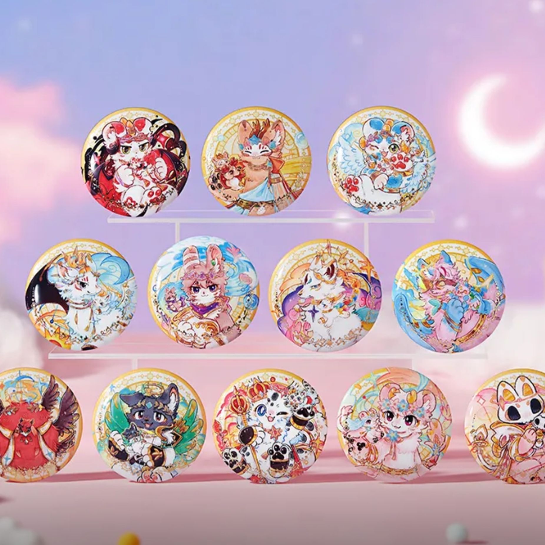 有兽焉-星海奇旅全系列吧唧冰箱贴色纸透卡盲盒