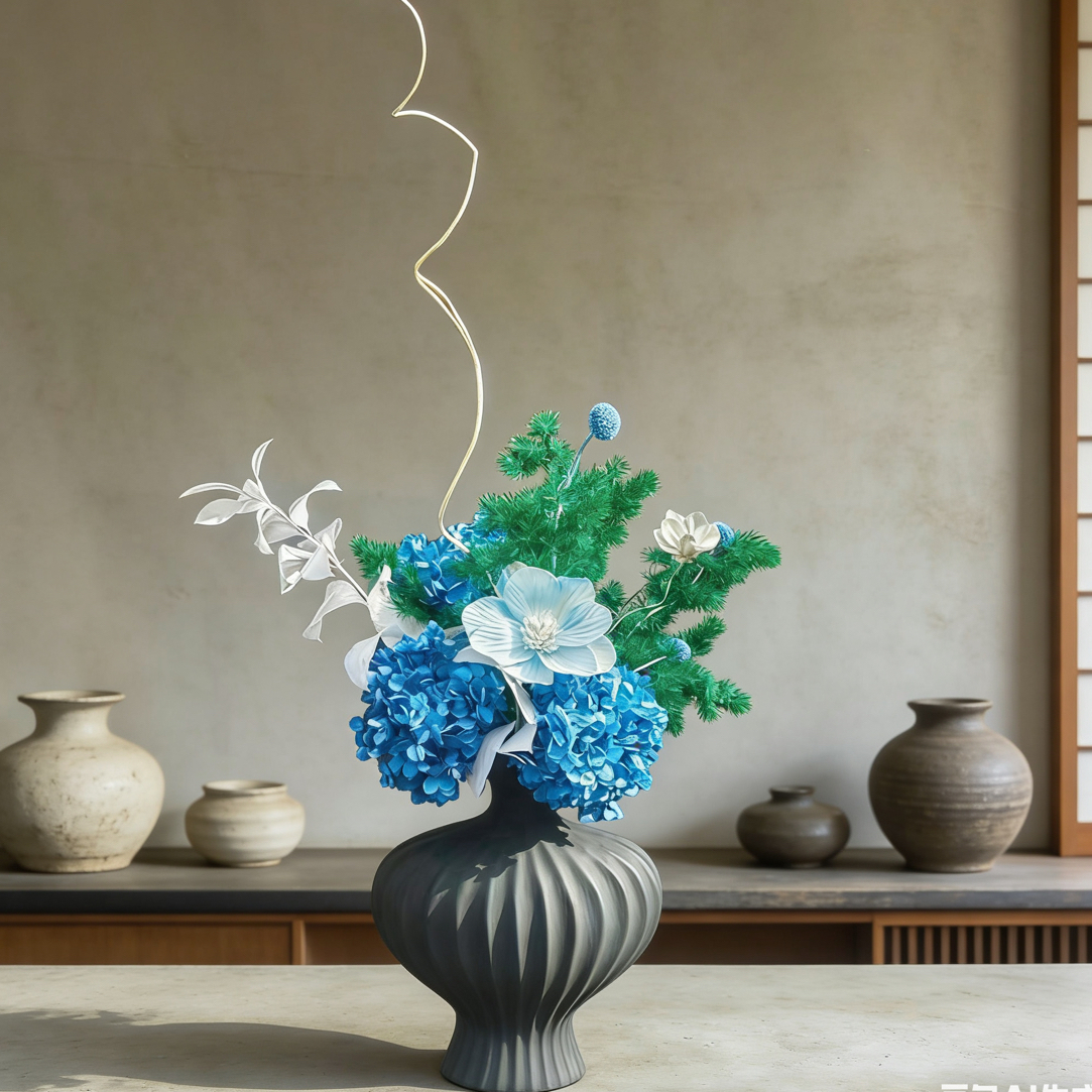 【流云】餐桌边几茶几斗柜永生花花束摆件
