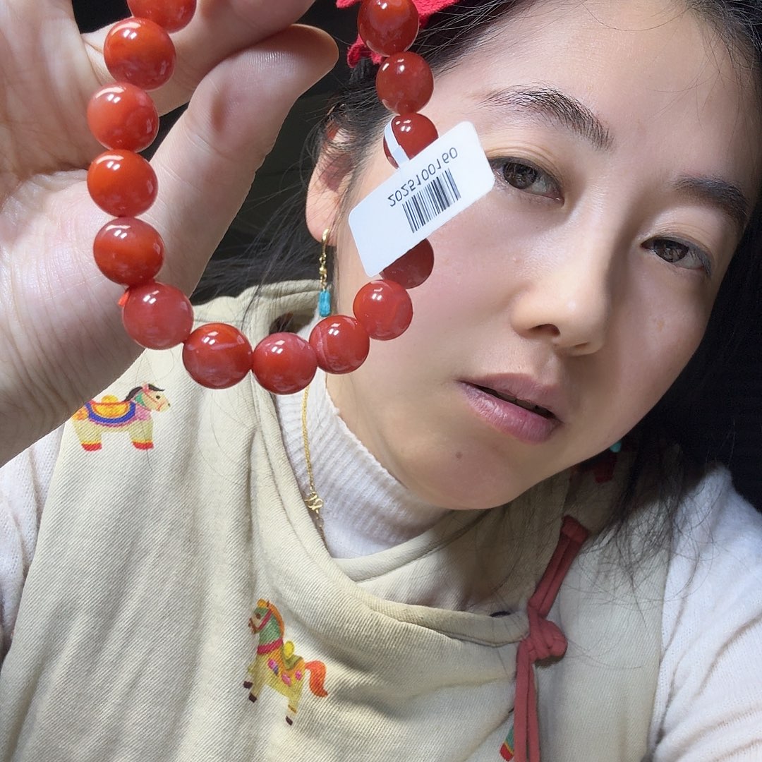 @***静南红玛瑙未镶嵌颈饰