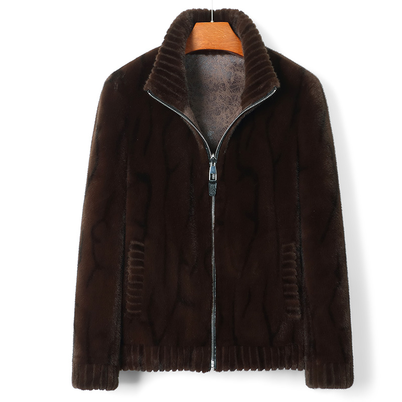 【源头工厂】海宁男士秋冬新款加厚保暖外套时尚休闲翻领夹克外套