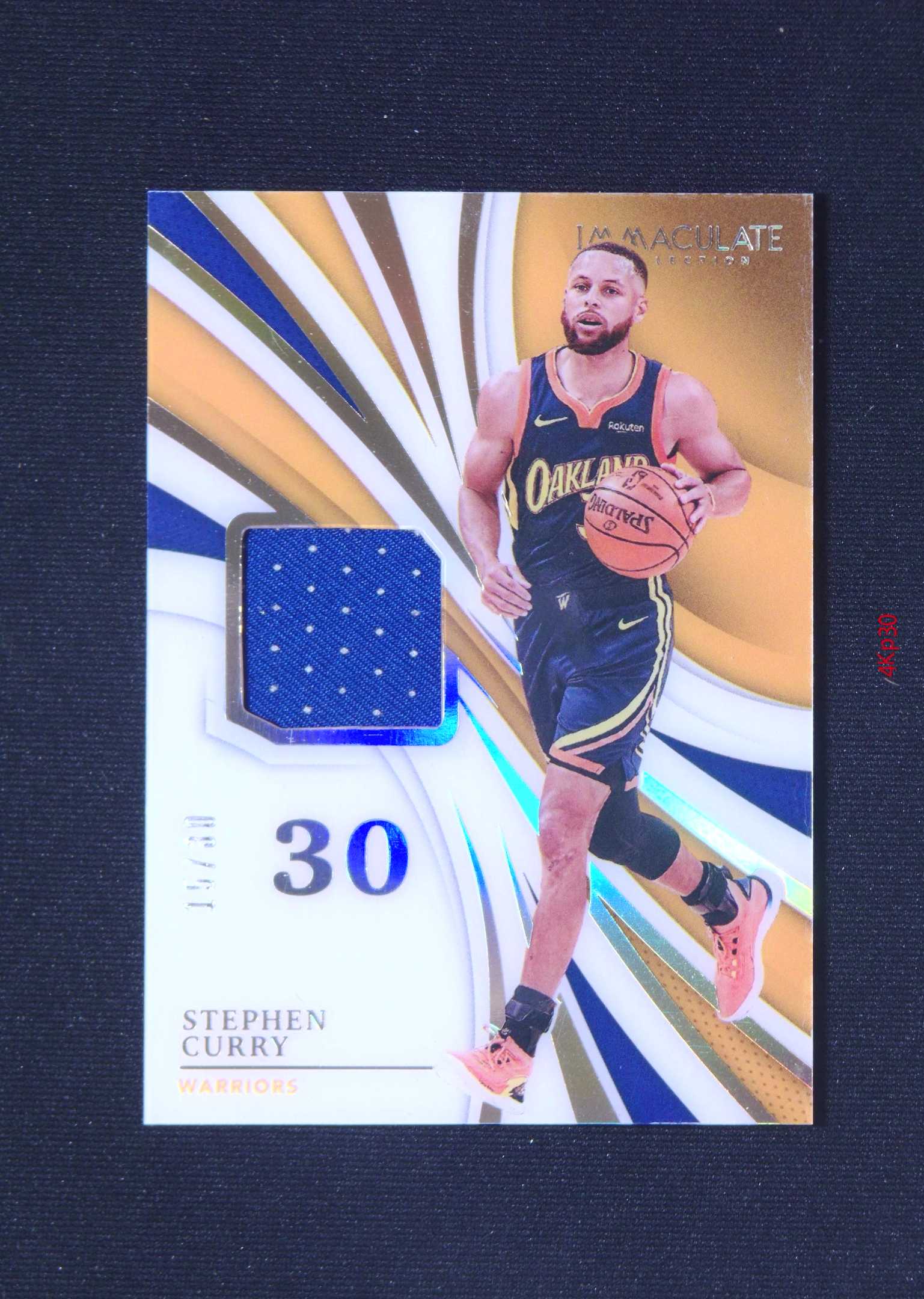 【直播开价】库里 30编 亲穿球衣 帕尼尼NBA国宝手提 球星卡 