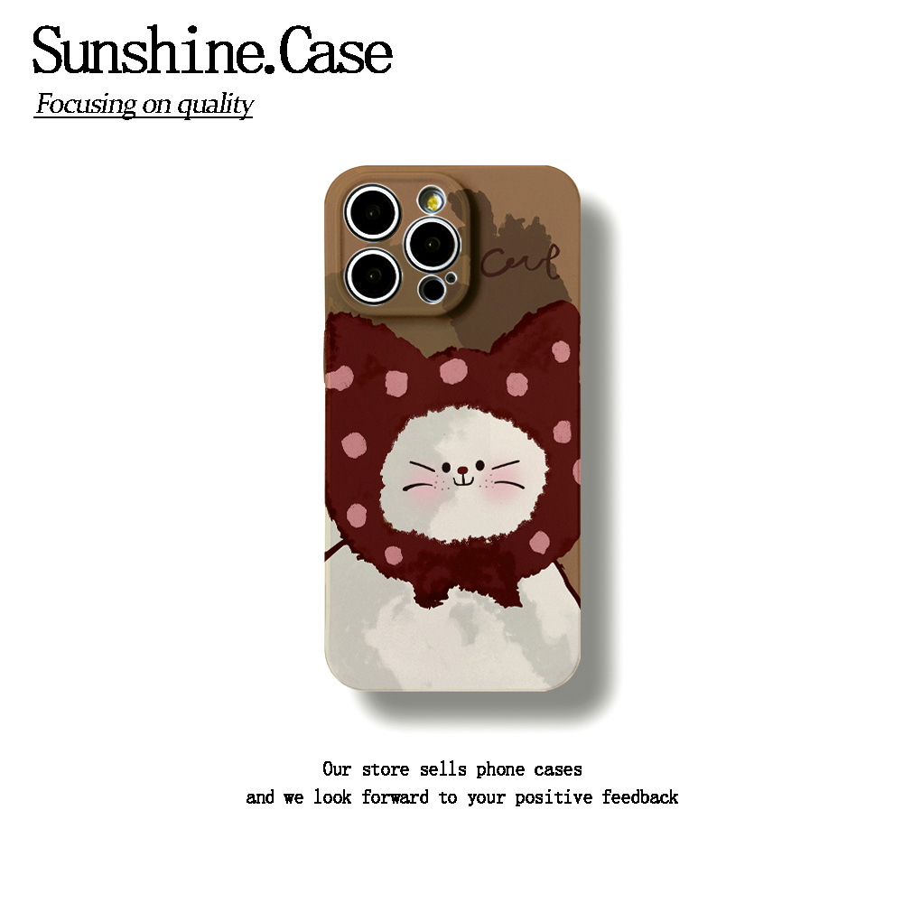 头套小猫菲林软壳适用苹果oppo华为vivo小米oppo手机壳防摔全包