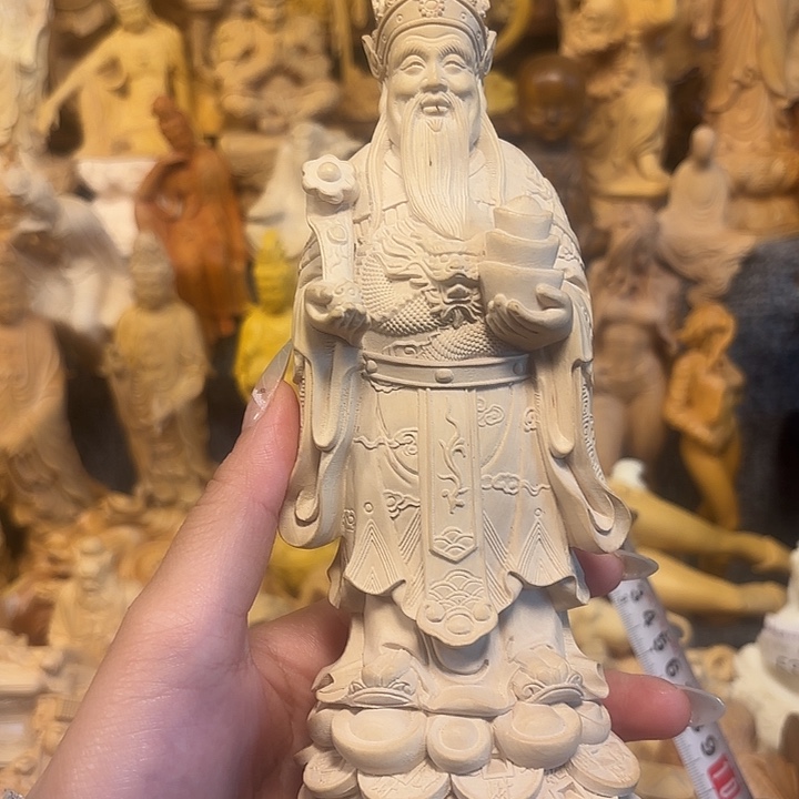 黄杨木黄杨木瑕疵财神