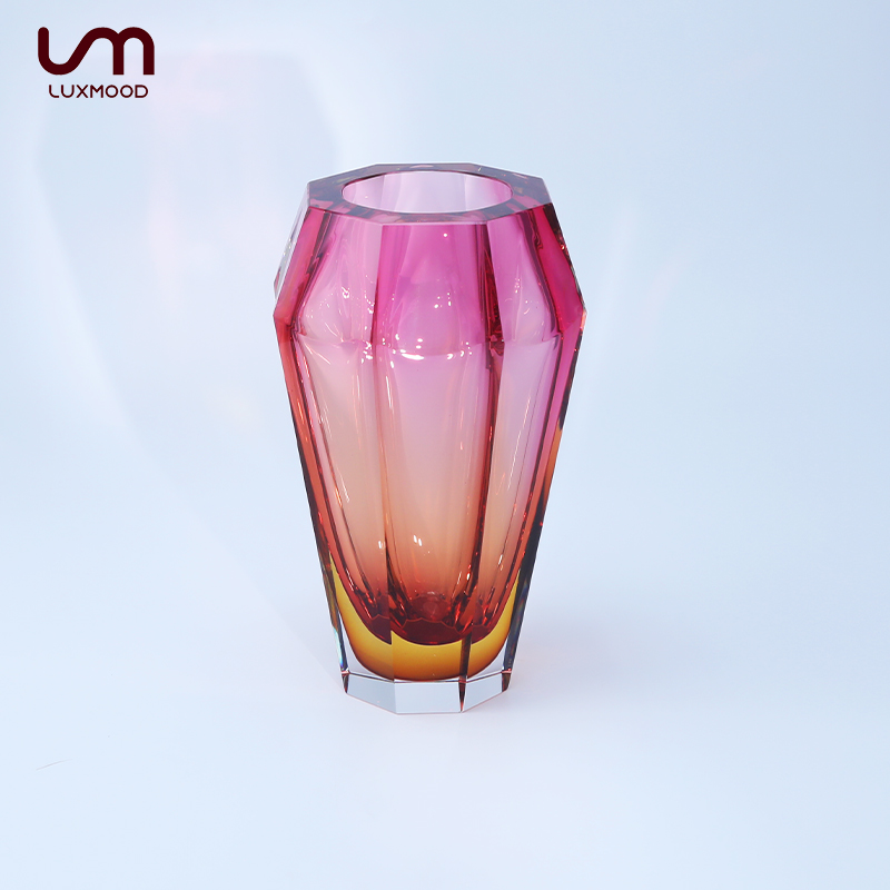 LUXMOOD勒慕轻奢北欧风高级感琉璃花瓶水培摆件客厅插花花瓶插花