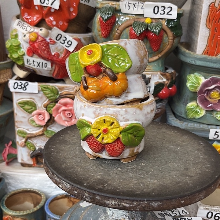 粗陶材质多肉花盆