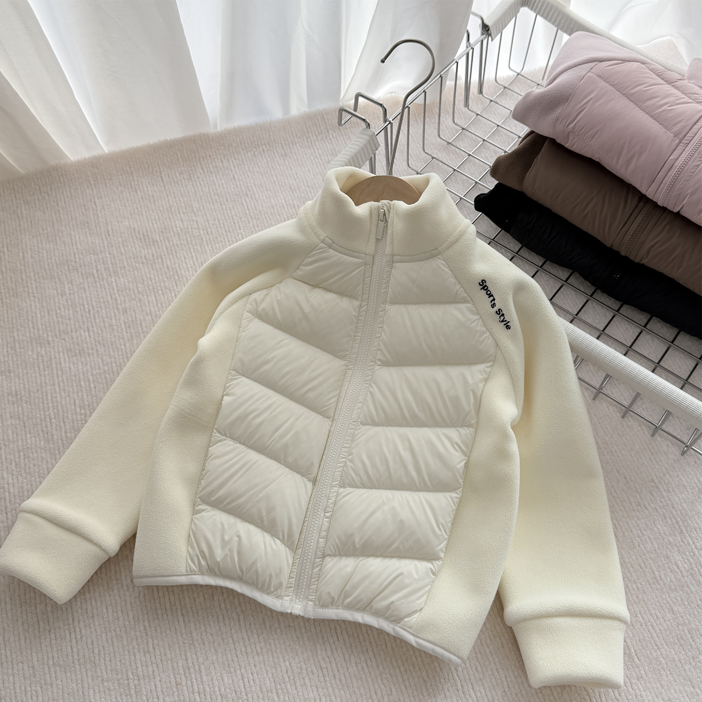 童装校服神器秋冬季内搭女童90白鸭绒内胆男童新款洋气羽绒服外套