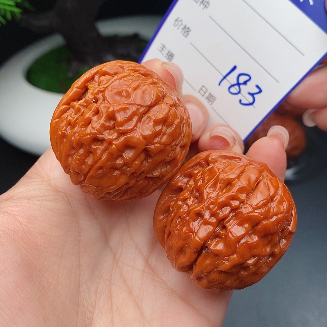 文玩核桃把件38甲骨文183