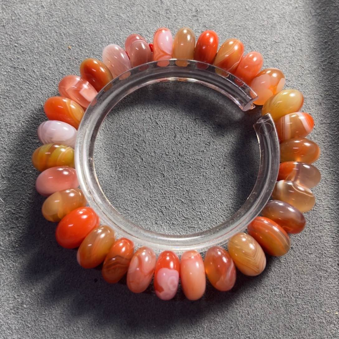 南红玛瑙手串尺寸11 +未镶嵌