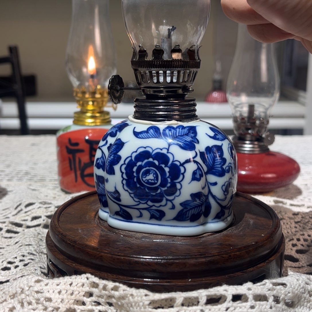 摆件景德镇陶瓷香薰灯