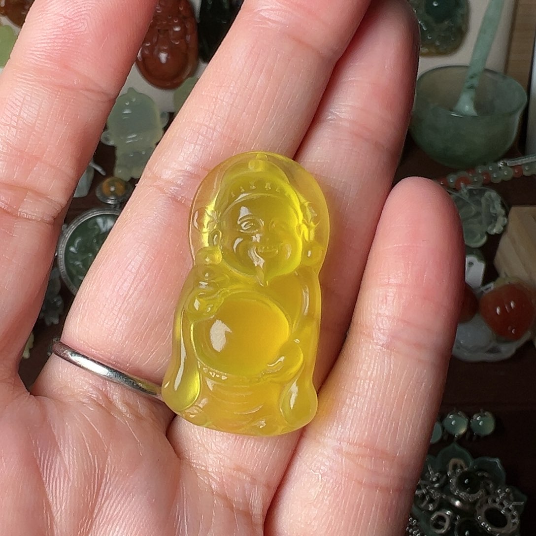 蛇纹石玉吊坠(赠链)未镶嵌