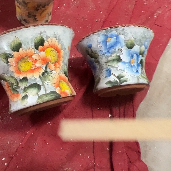 呼***吸满38包邮 景德镇幸运花盆