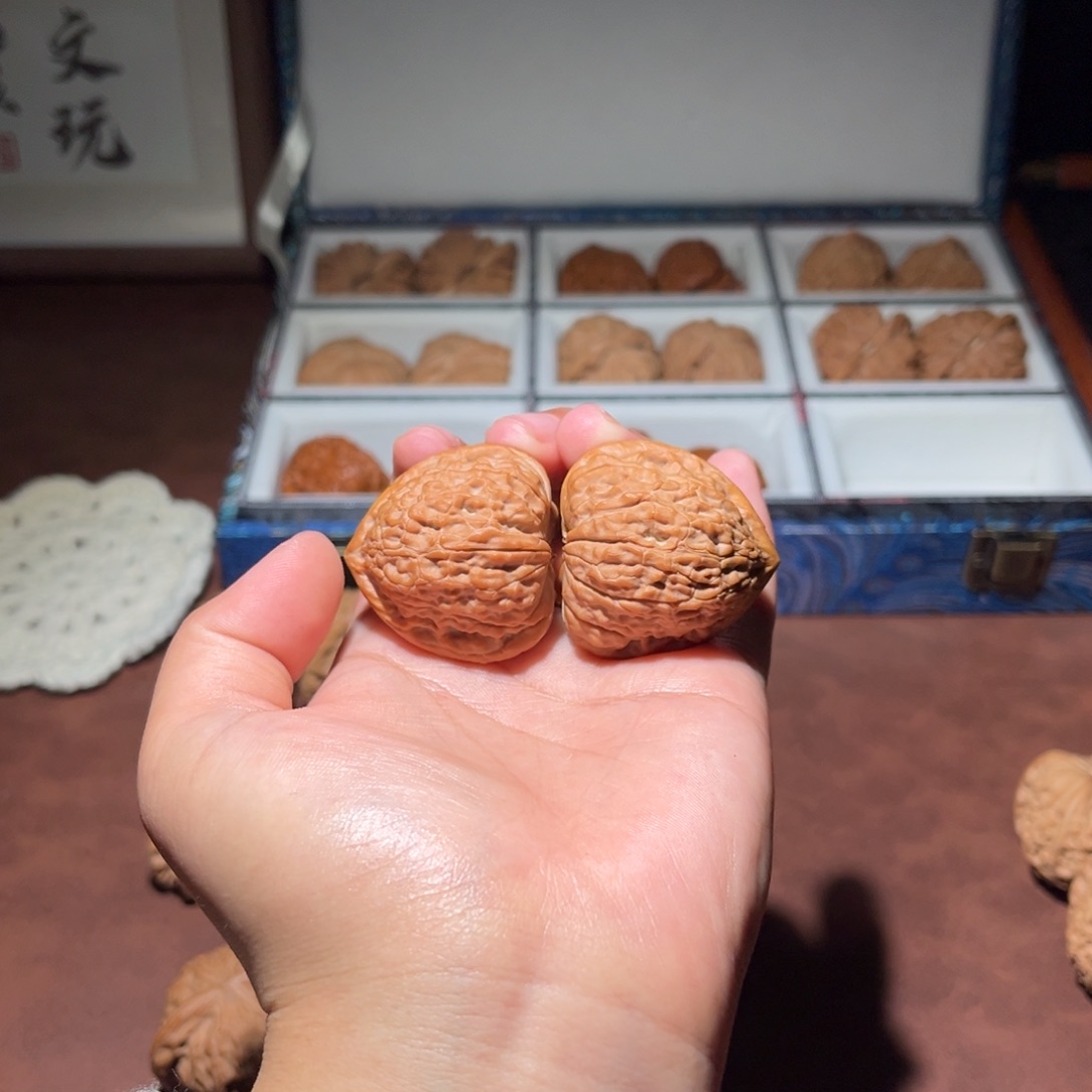 吊坠文玩核桃T***_一抹红37