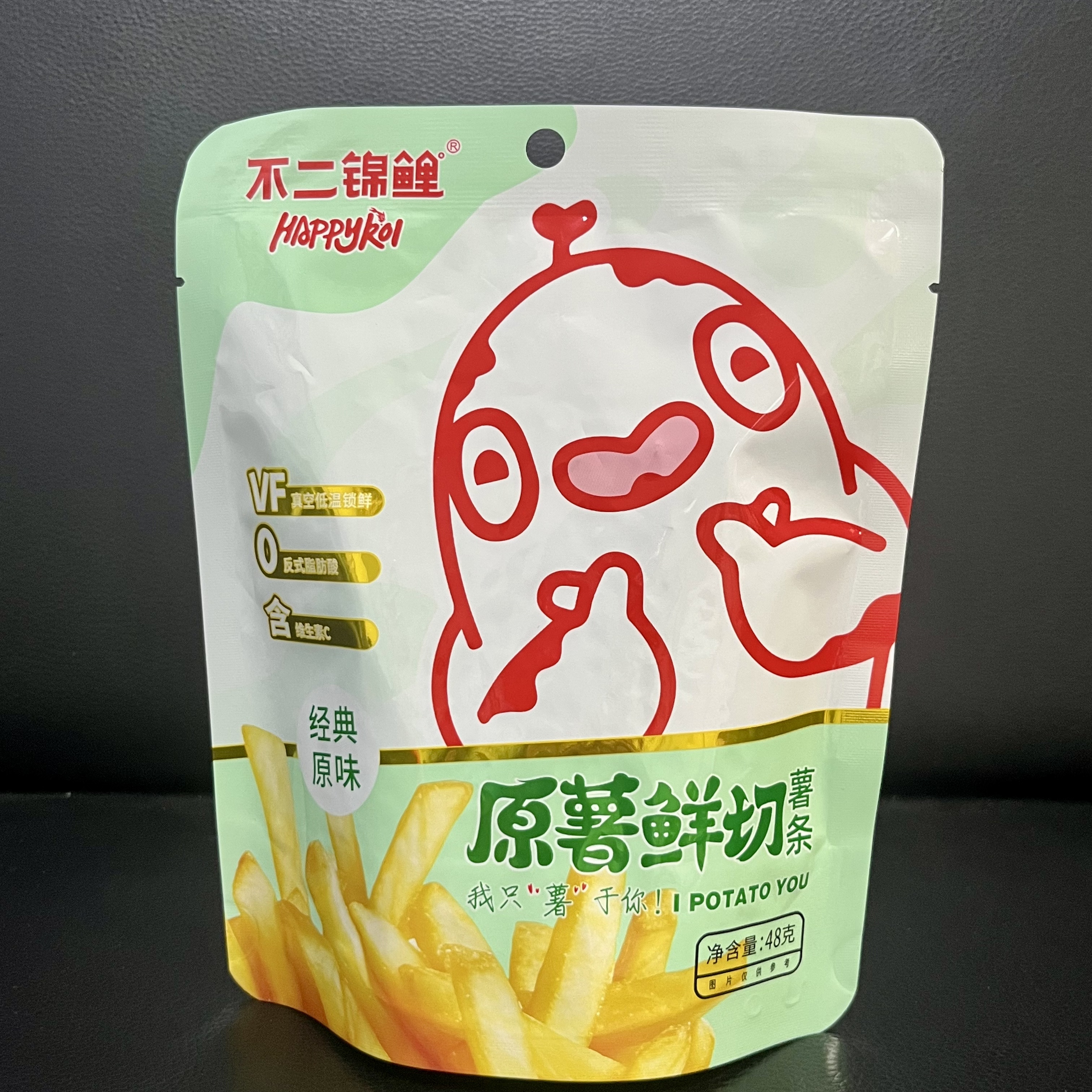 【不二锦鲤】原薯鲜切薯条48克 日期10月