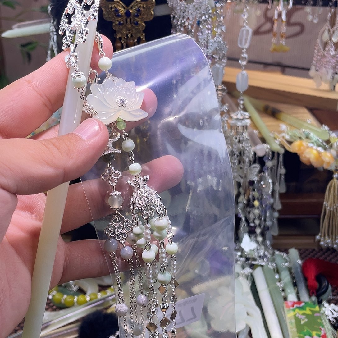 ¹***糖蛇纹石玉未镶嵌发饰