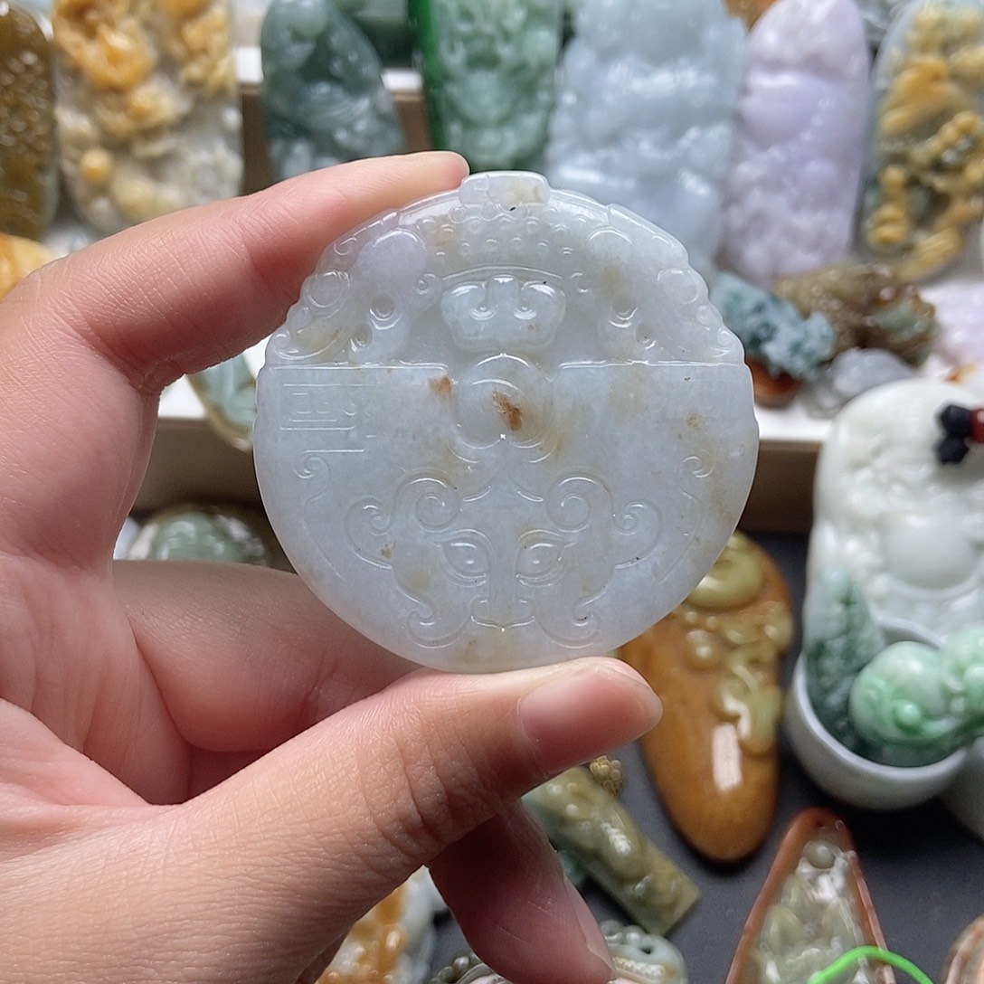 翡翠未镶嵌颈饰feic 