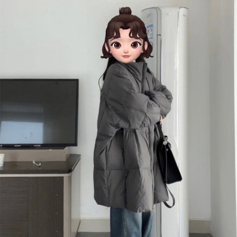 秋冬冬季加厚宽松中长款韩版洋气时尚百搭保暖棉服外套 芯依梦202