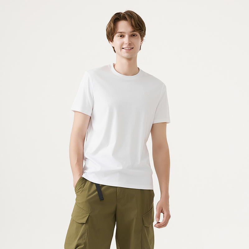 【坦博尔】夏款男短袖T恤圆领印花半袖TA5232233Z【H】