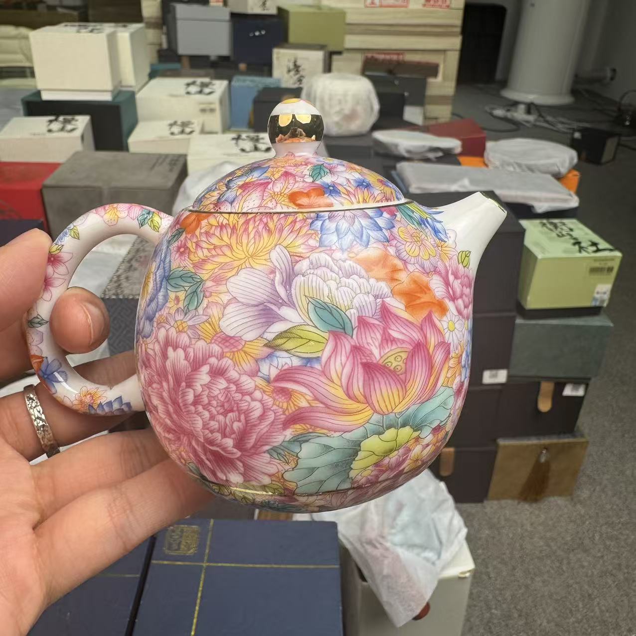 万花珐琅彩龙蛋壶1647-yy-cc