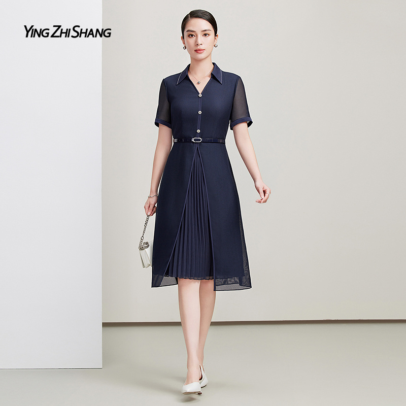 【晨粉专享价】赢智尚连衣裙时尚夏季显瘦优雅通勤职业裙ZF03363