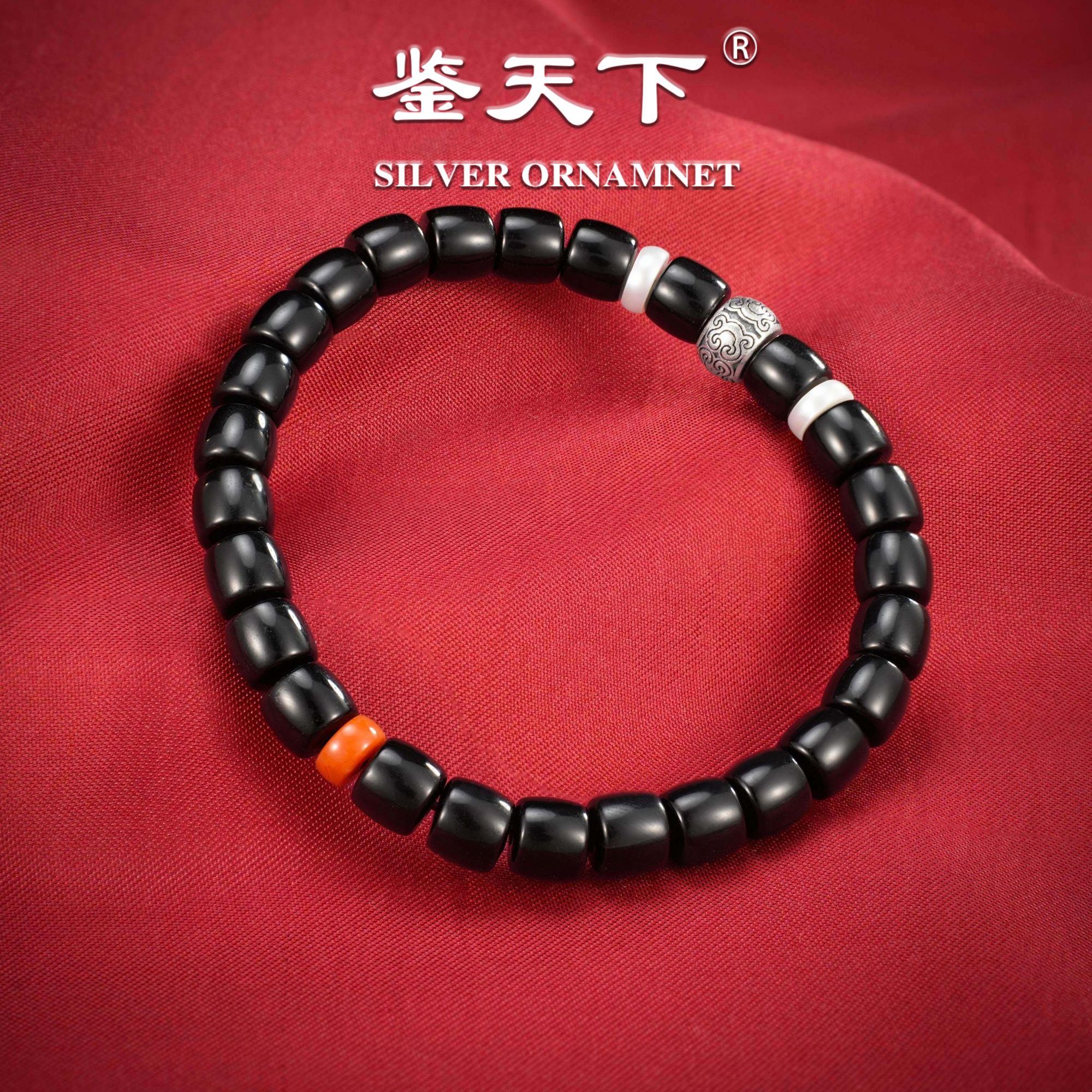 复古简约玛瑙南红珍珠手串06201204