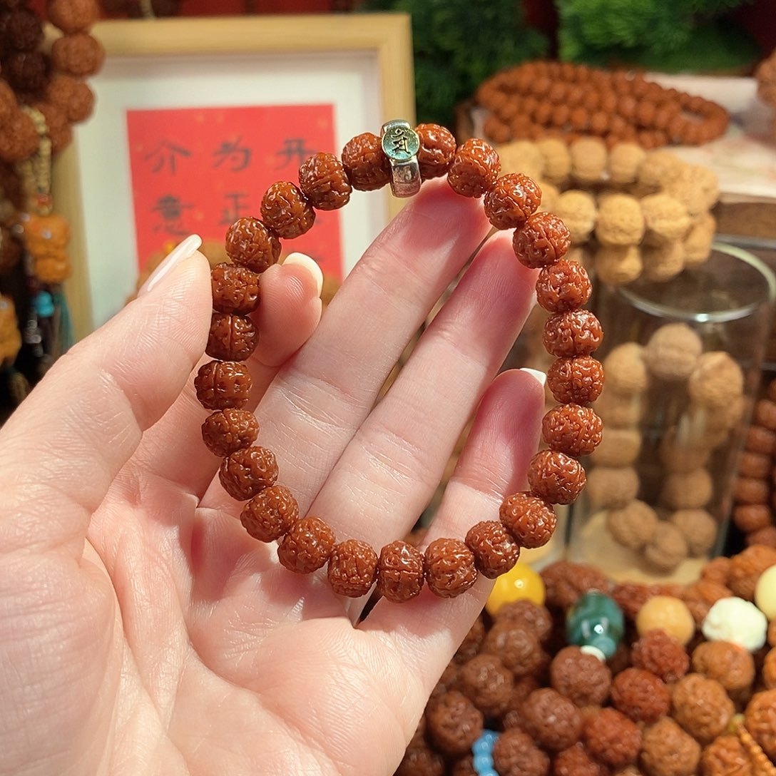 金刚菩提吊坠95玉华金标单圈