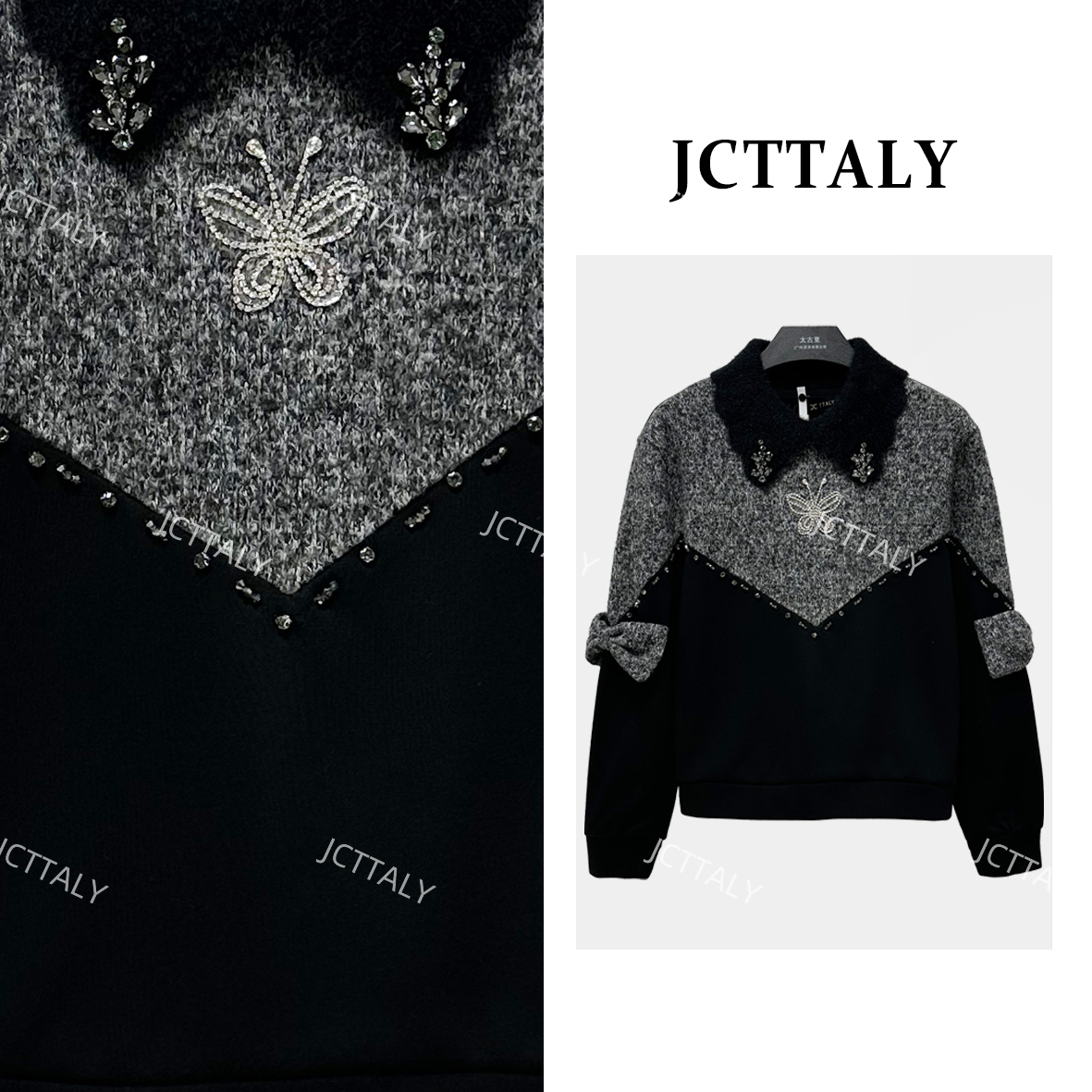 【宠粉价】设计师款时尚气质百搭减龄女装卫衣NH-Q0906