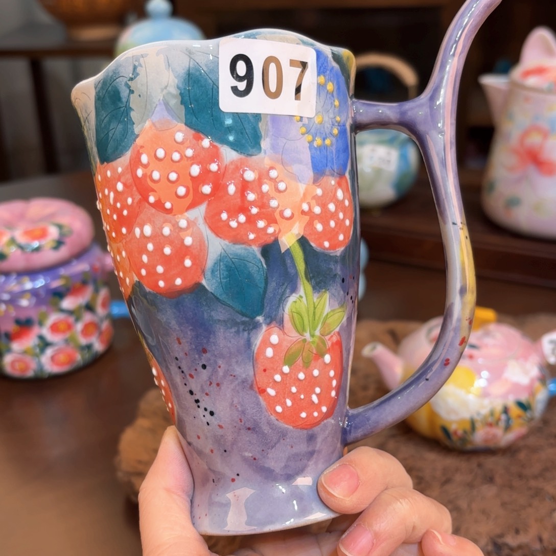 景德镇手绘高温釉下彩陶瓷茶具