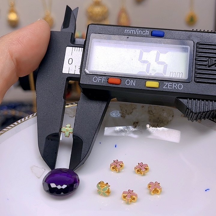 紫晶颈饰银S925镶嵌紫晶925镶嵌85