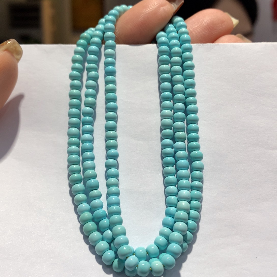 未镶嵌绿松石长链