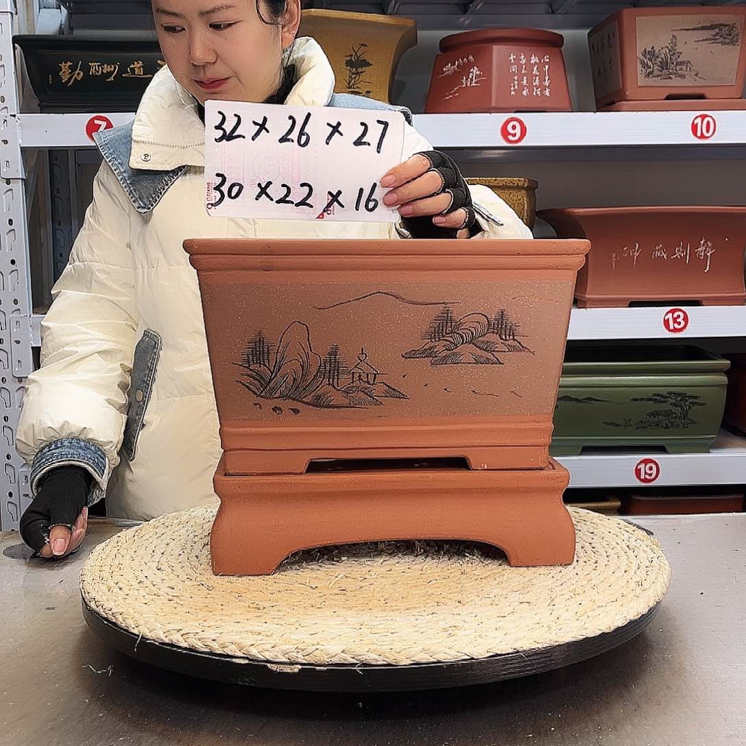 紫砂花盆紫砂花盆