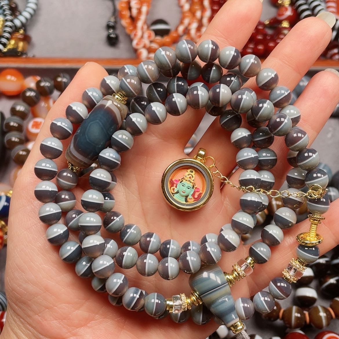 【闪购商品】合金玛瑙/玉髓珠宝半成品