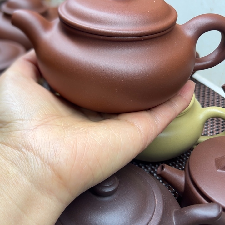 茶壶紫砂平**乐半手工制作