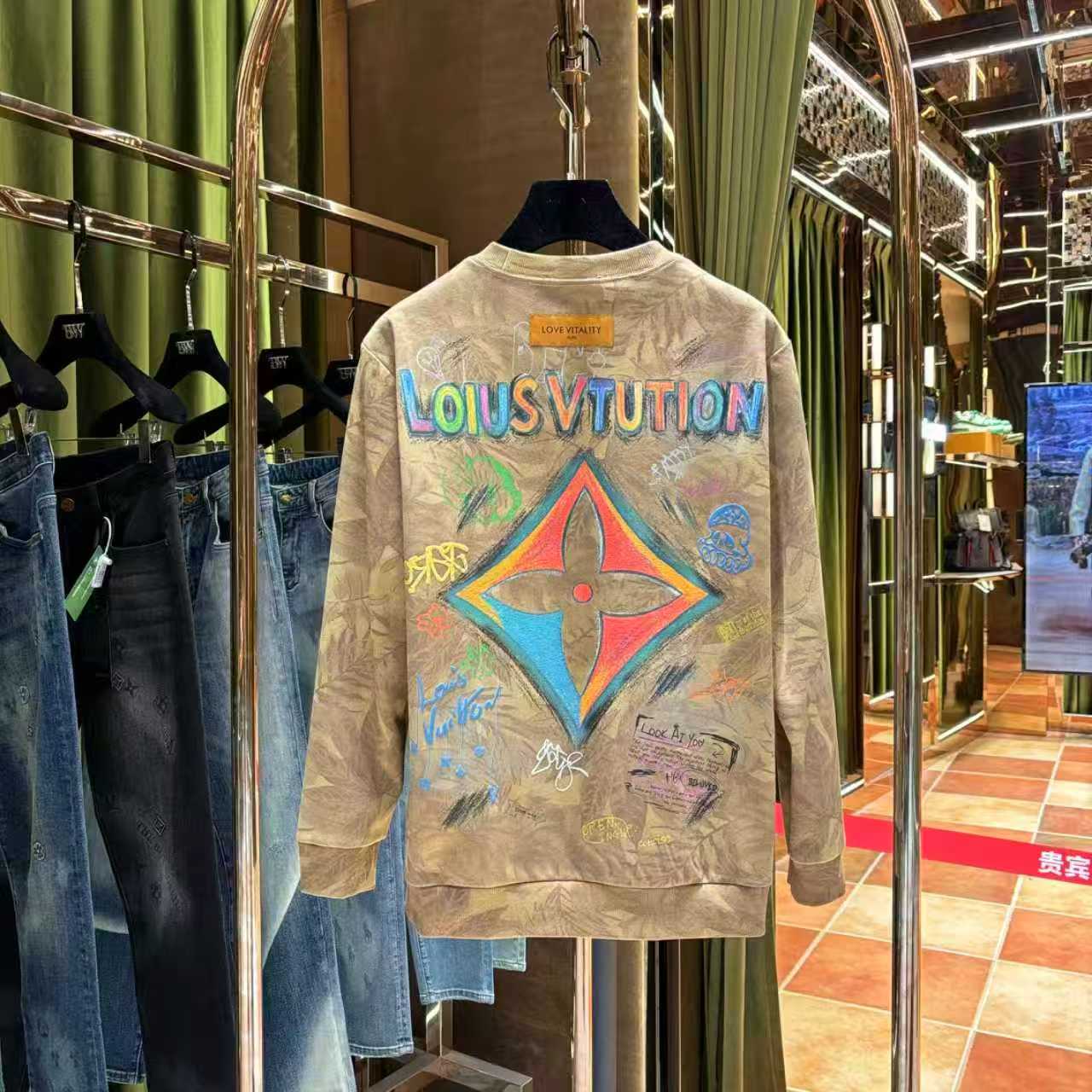 YL【YY专属】100%纯棉卫衣欧式老钱风至尊刺绣工艺长袖-25763